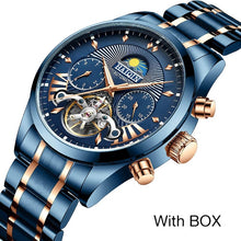 Load image into Gallery viewer, HAIQIN 2020 Automatic Men's Watches Top brand luxury men watch Blue mechanical wristwatch men waterproof reloj hombre tourbillon