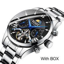 Load image into Gallery viewer, HAIQIN 2020 Automatic Men's Watches Top brand luxury men watch Blue mechanical wristwatch men waterproof reloj hombre tourbillon