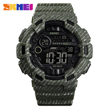 Load image into Gallery viewer, SKMEI Fashion Sport Watch Men Alarm Clock Cowboy Waterproof Week Display Men Watches Denim Digital Watch relogio masculino 1472