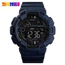 Load image into Gallery viewer, SKMEI Fashion Sport Watch Men Alarm Clock Cowboy Waterproof Week Display Men Watches Denim Digital Watch relogio masculino 1472