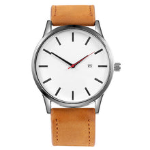 Load image into Gallery viewer, Reloj de cuarzo de cuero de moda para Hombre, reloj de pulsera deportivo informal para Hombre erkek kol saati, reloj de pulsera para Hombre