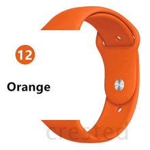 Load image into Gallery viewer, Silicone strap For Apple Watch band 44 mm/40mm iwatch Band 38mm 42mm Sport bracelet Rubber watchband for apple watch 5 4 3 2 1