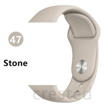 Load image into Gallery viewer, Silicone strap For Apple Watch band 44 mm/40mm iwatch Band 38mm 42mm Sport bracelet Rubber watchband for apple watch 5 4 3 2 1