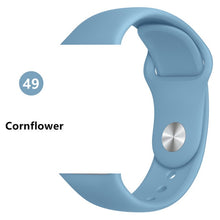 Load image into Gallery viewer, Silicone strap For Apple Watch band 44 mm/40mm iwatch Band 38mm 42mm Sport bracelet Rubber watchband for apple watch 5 4 3 2 1