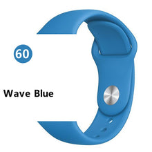 Load image into Gallery viewer, Silicone strap For Apple Watch band 44 mm/40mm iwatch Band 38mm 42mm Sport bracelet Rubber watchband for apple watch 5 4 3 2 1