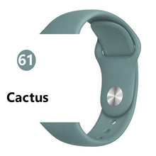 Load image into Gallery viewer, Silicone strap For Apple Watch band 44 mm/40mm iwatch Band 38mm 42mm Sport bracelet Rubber watchband for apple watch 5 4 3 2 1