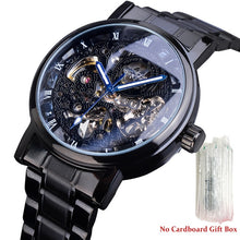 Load image into Gallery viewer, Forsining Rose Golden Case BlueSteel 3 Dial Multifunction Mens Business Sport Automatic Mechanical Wrist Watch Top Brand Luxury