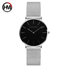 Load image into Gallery viewer, Women Watches Top Brand Luxury Japan Quartz Movement Stainless Steel Sliver White Dial Waterproof Wristwatches relogio feminino