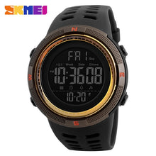 Load image into Gallery viewer, SKMEI Hombres Deportes Relojes de Cuenta Regresiva de Doble Tiempo Reloj Crono Alarma Digital Relojes de Pulsera 50 M Impermeable Relogio masculino 1251