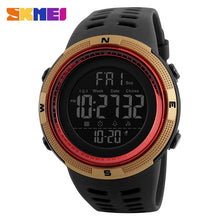Load image into Gallery viewer, SKMEI Hombres Deportes Relojes de Cuenta Regresiva de Doble Tiempo Reloj Crono Alarma Digital Relojes de Pulsera 50 M Impermeable Relogio masculino 1251