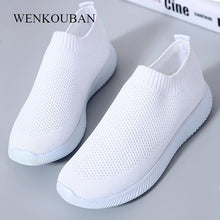 Load image into Gallery viewer, 2020 Women Sneakers Fashion Socks Shoes Casual White Sneakers Summer knitted Vulcanized Shoes Women Trainers Tenis Feminino