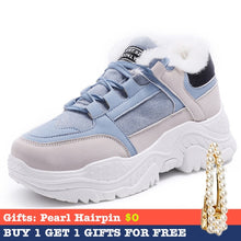 Load image into Gallery viewer, FUJIN Women Casual Sneakers Spring Autumn Sneakers Breathable Women Shoes Lace Up Female Boots Comrfortable Platform Shoes Women