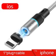 Load image into Gallery viewer, Twitch T01 Magnetische Micro USB Typ C Kabel Für iPhone Xiaomi Handy Schnelle Lade USB Kabel Magnetische Ladegerät Draht schnur