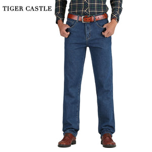 2019 Men Cotton Straight Classic Jeans Spring Autumn Male Denim Pants Overalls Designer Men Jeans High Quality Size 28-44