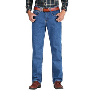 2019 Men Cotton Straight Classic Jeans Spring Autumn Male Denim Pants Overalls Designer Men Jeans High Quality Size 28-44