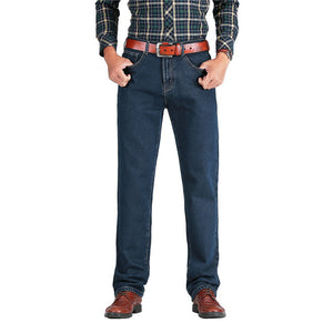 2019 Men Cotton Straight Classic Jeans Spring Autumn Male Denim Pants Overalls Designer Men Jeans High Quality Size 28-44