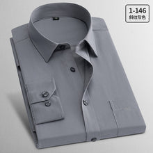 Load image into Gallery viewer, Plus Size 8XL Men Shirt Long Sleeve Solid Striped Shirts Men Dress Large 7XL 6XL White Social Shirts Men Clothing Streetwear
