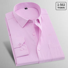 Load image into Gallery viewer, Plus Size 8XL Men Shirt Long Sleeve Solid Striped Shirts Men Dress Large 7XL 6XL White Social Shirts Men Clothing Streetwear
