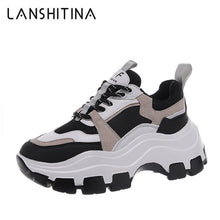 Load image into Gallery viewer, 2020 Winter Platform Sneakers Women Spring 8CM Thick Bottom Dad Shoes Height Increased Casual Shoes Breathing Warm Leisure Shoes
