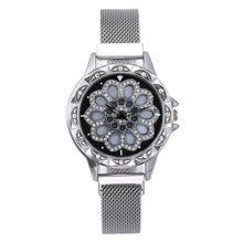 Load image into Gallery viewer, Women Watch Mesh Magnet 360 Degree Rotating Dial Ladies Watch Luxury Fashion Diamond Quartz Watch for Women Clock Relogio Femino
