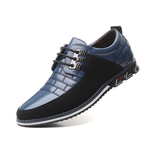 2019 New Big Size 38-48 Oxfords Leather Men Shoes Fashion Casual Slip On Formal Business Wedding Dress Shoes Men Drop Shipping