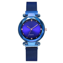 Load image into Gallery viewer, Luxury Women Watches Rose Gold Starry Sky Magnetic Mesh Rhinestone Quartz Wristwatch Lady Female Diamond Watch relogio feminino
