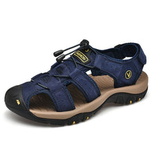 Load image into Gallery viewer, Classic Men&#39;s Sandals Summer Soft Sandals Comfortable Men Shoes Genuine Leather Sandals Big Size Soft Outdoor Men Roman Sandals
