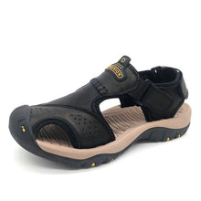 Load image into Gallery viewer, Classic Men&#39;s Sandals Summer Soft Sandals Comfortable Men Shoes Genuine Leather Sandals Big Size Soft Outdoor Men Roman Sandals
