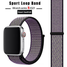 Load image into Gallery viewer, Strap For Apple Watch band 44 mm/40mm applewatch  42mm 38mm bracelet correa pulseira nylon loop watchband iwatch 5 4 3 series
