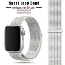 Load image into Gallery viewer, Strap For Apple Watch band 44 mm/40mm applewatch  42mm 38mm bracelet correa pulseira nylon loop watchband iwatch 5 4 3 series
