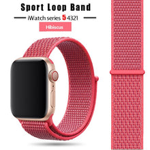 Load image into Gallery viewer, Strap For Apple Watch band 44 mm/40mm applewatch  42mm 38mm bracelet correa pulseira nylon loop watchband iwatch 5 4 3 series
