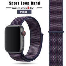 Load image into Gallery viewer, Strap For Apple Watch band 44 mm/40mm applewatch  42mm 38mm bracelet correa pulseira nylon loop watchband iwatch 5 4 3 series
