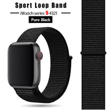 Load image into Gallery viewer, Strap For Apple Watch band 44 mm/40mm applewatch  42mm 38mm bracelet correa pulseira nylon loop watchband iwatch 5 4 3 series
