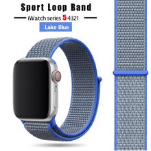 Load image into Gallery viewer, Strap For Apple Watch band 44 mm/40mm applewatch  42mm 38mm bracelet correa pulseira nylon loop watchband iwatch 5 4 3 series
