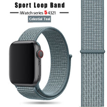 Load image into Gallery viewer, Strap For Apple Watch band 44 mm/40mm applewatch  42mm 38mm bracelet correa pulseira nylon loop watchband iwatch 5 4 3 series
