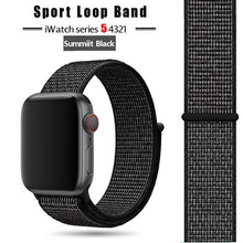 Load image into Gallery viewer, Strap For Apple Watch band 44 mm/40mm applewatch  42mm 38mm bracelet correa pulseira nylon loop watchband iwatch 5 4 3 series
