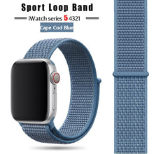 Load image into Gallery viewer, Strap For Apple Watch band 44 mm/40mm applewatch  42mm 38mm bracelet correa pulseira nylon loop watchband iwatch 5 4 3 series
