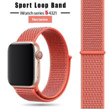 Load image into Gallery viewer, Strap For Apple Watch band 44 mm/40mm applewatch  42mm 38mm bracelet correa pulseira nylon loop watchband iwatch 5 4 3 series
