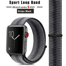 Load image into Gallery viewer, Strap For Apple Watch band 44 mm/40mm applewatch  42mm 38mm bracelet correa pulseira nylon loop watchband iwatch 5 4 3 series
