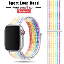 Load image into Gallery viewer, Strap For Apple Watch band 44 mm/40mm applewatch  42mm 38mm bracelet correa pulseira nylon loop watchband iwatch 5 4 3 series
