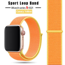 Load image into Gallery viewer, Strap For Apple Watch band 44 mm/40mm applewatch  42mm 38mm bracelet correa pulseira nylon loop watchband iwatch 5 4 3 series
