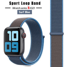 Load image into Gallery viewer, Strap For Apple Watch band 44 mm/40mm applewatch  42mm 38mm bracelet correa pulseira nylon loop watchband iwatch 5 4 3 series
