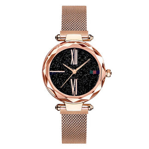 Charming Purple Women Watches Minimalism Casual Starry Sky Lady Wristwatch Magnet buckle Fashion Luxury Brand Female Watch Gift