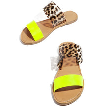 Load image into Gallery viewer, Women Summer Flat Bling Slippers Transparent Soft Jelly Shoes Female Flip Flops Sandals  Outdoor Beach Ladies Slides Plus Size
