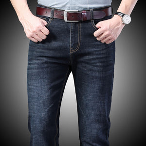 Jean Homme Men Jeans Skinny Slim Fit Black Blue Denim Spijkerbroeken Heren Biker Stretch Pants Trousers Casual Distressed