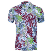 Load image into Gallery viewer, Men Shirts Summer Hawaiian Holiday Dress Turn-down Collar Short Sleeve Camisa Fashion Print Tropical Plant Floral Casual Shirts
