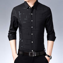 Load image into Gallery viewer, 2019 brand casual plaid luxury plus size long sleeve slim fit men shirt spring social dress shirts mens fashions jersey 41607
