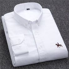 Load image into Gallery viewer, S-6XL Plus size New  OXFORD FABRIC 100% COTTON excellent comfortable slim fit button collar business men casual shirts tops
