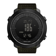 Load image into Gallery viewer, NORTH EDGE Men&#39;s sport Digital watch Hours Running Swimming Military Army watches Altimeter Barometer Compass waterproof 50m
