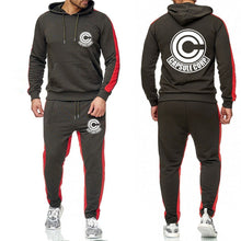 Load image into Gallery viewer, Anime Dragon Ball Large size tracksuit men set letter sportswear sweatsuit male sweat track suit jacket hoodie with pants
